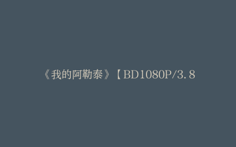 《我的阿勒泰》【BD1080P/3.8G-MP4】国语中字独家资源上线超清晰版阿里网盘